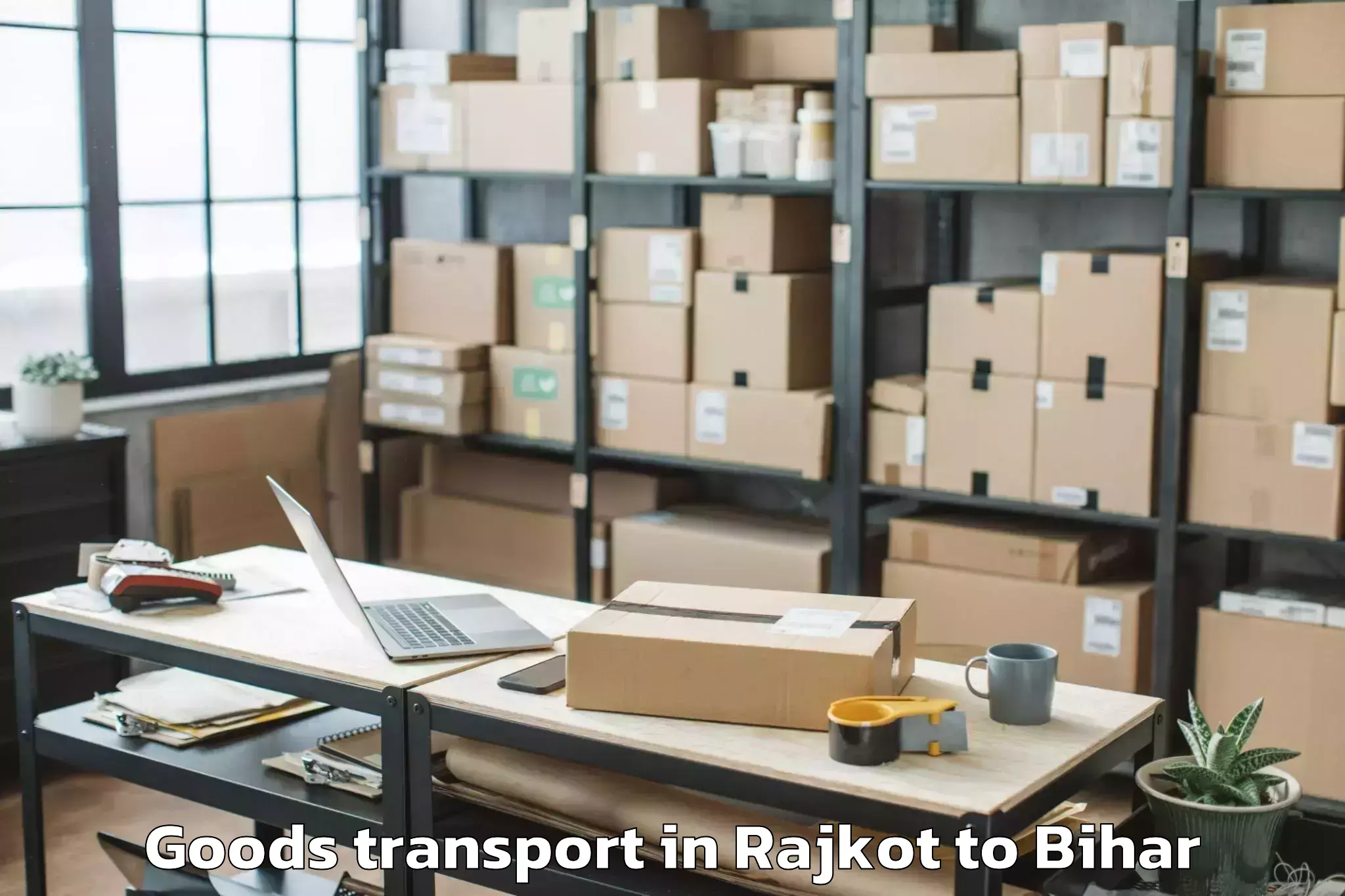 Easy Rajkot to Parsauni Goods Transport Booking